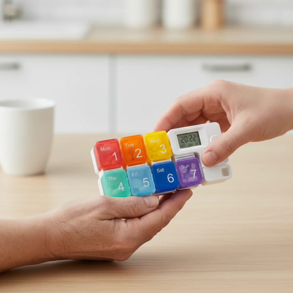 Pastillero Inteligente con Alarma® - No vuelvas a olvidar una toma importante