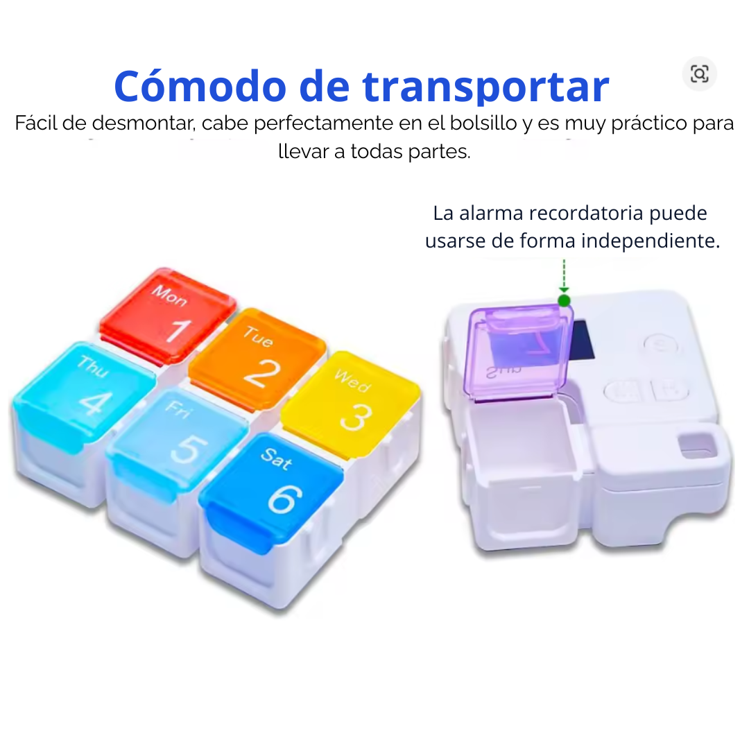 Pastillero Inteligente con Alarma® - No vuelvas a olvidar una toma importante
